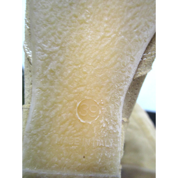 Sundance Tan Brown Perforated Suede Knee High Pull On Boots Women 8 US/39 EU - Picture 11 of 12